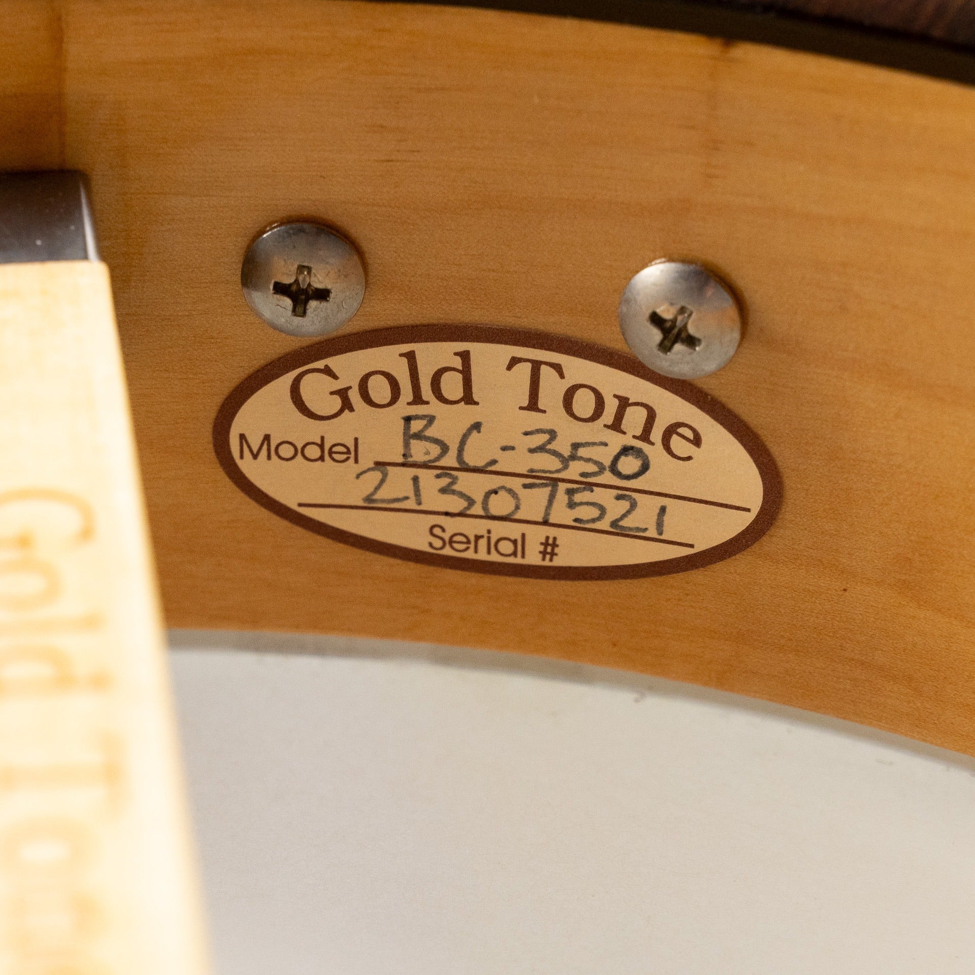 Used Gold Tone BC-350 Banjo w/Hard Case