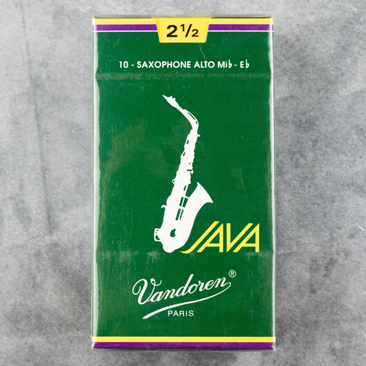 Vandoren Java Alto Sax Reeds, Strength 2.5 (Box of 10)