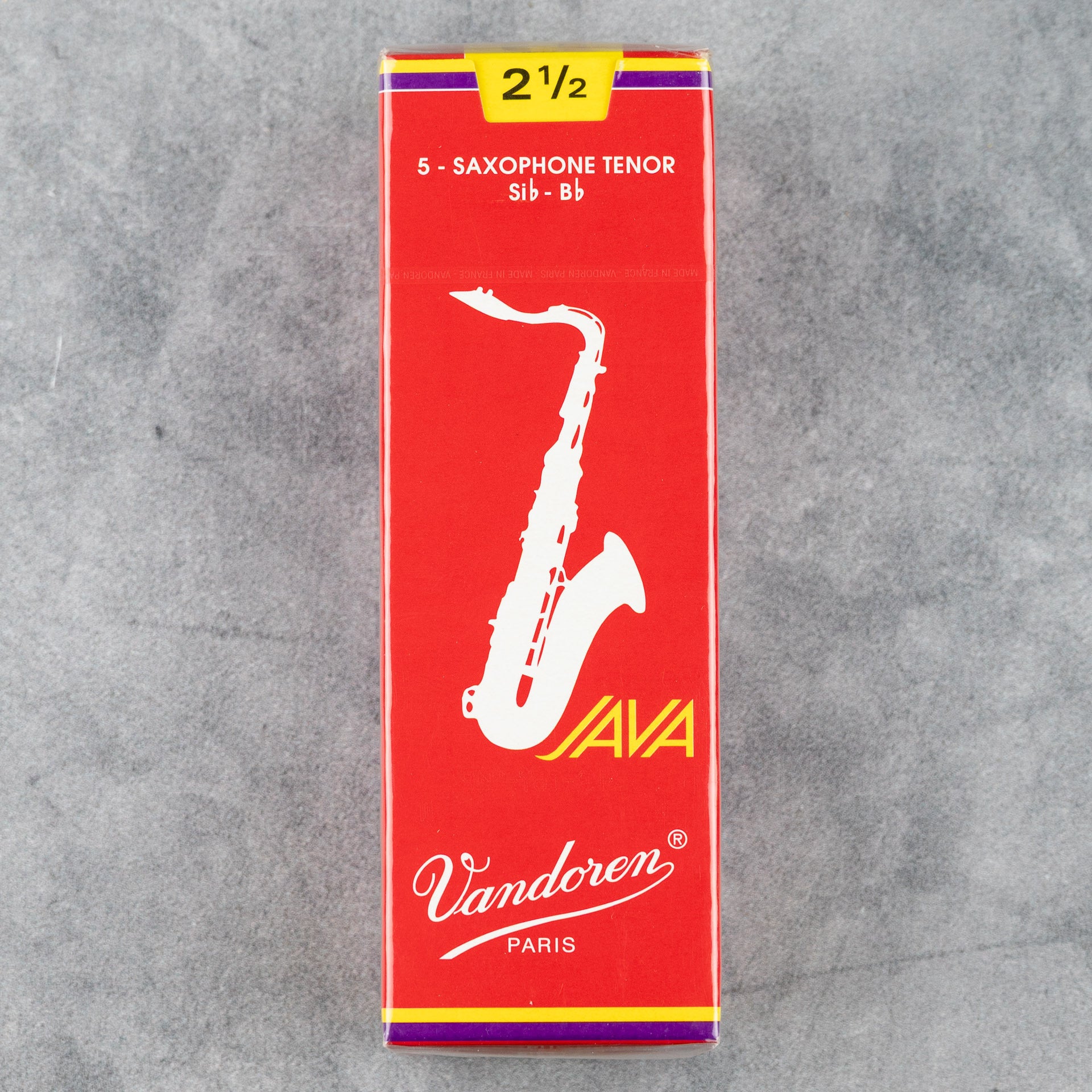 Vandoren Java Red Tenor Sax Reeds, 2.5 (5-pack)
