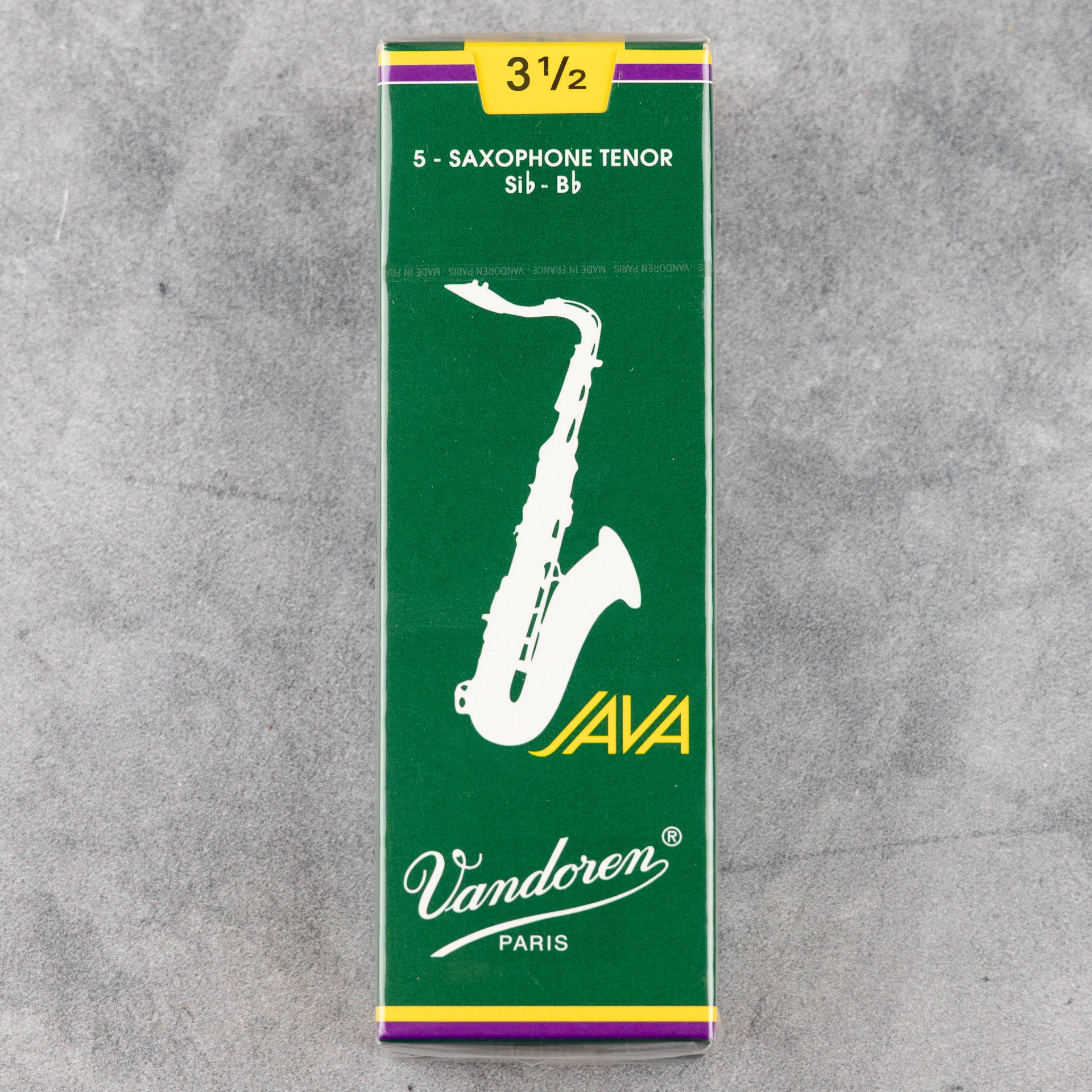 Vandoren Java Green Tenor Sax Reeds, 3.5 (5-pack)