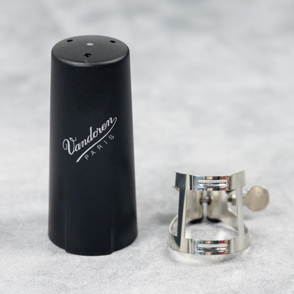 Vandoren LC51PP M|O Series Bb Clarinet Ligature & Mouthpiece Cap, Pewter