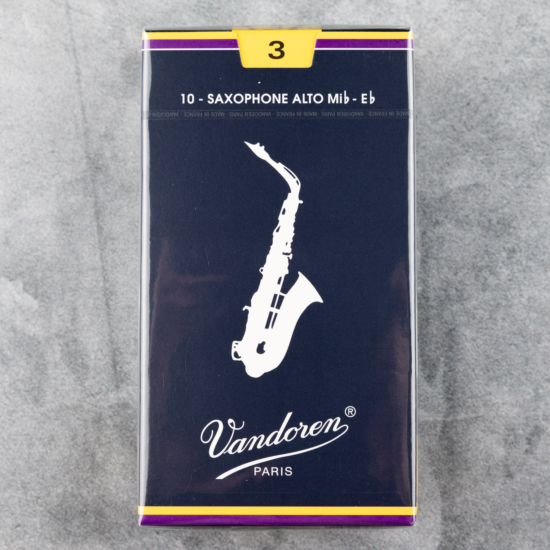 Vandoren Traditional Alto Sax Reeds, 3.0 (10-pack)