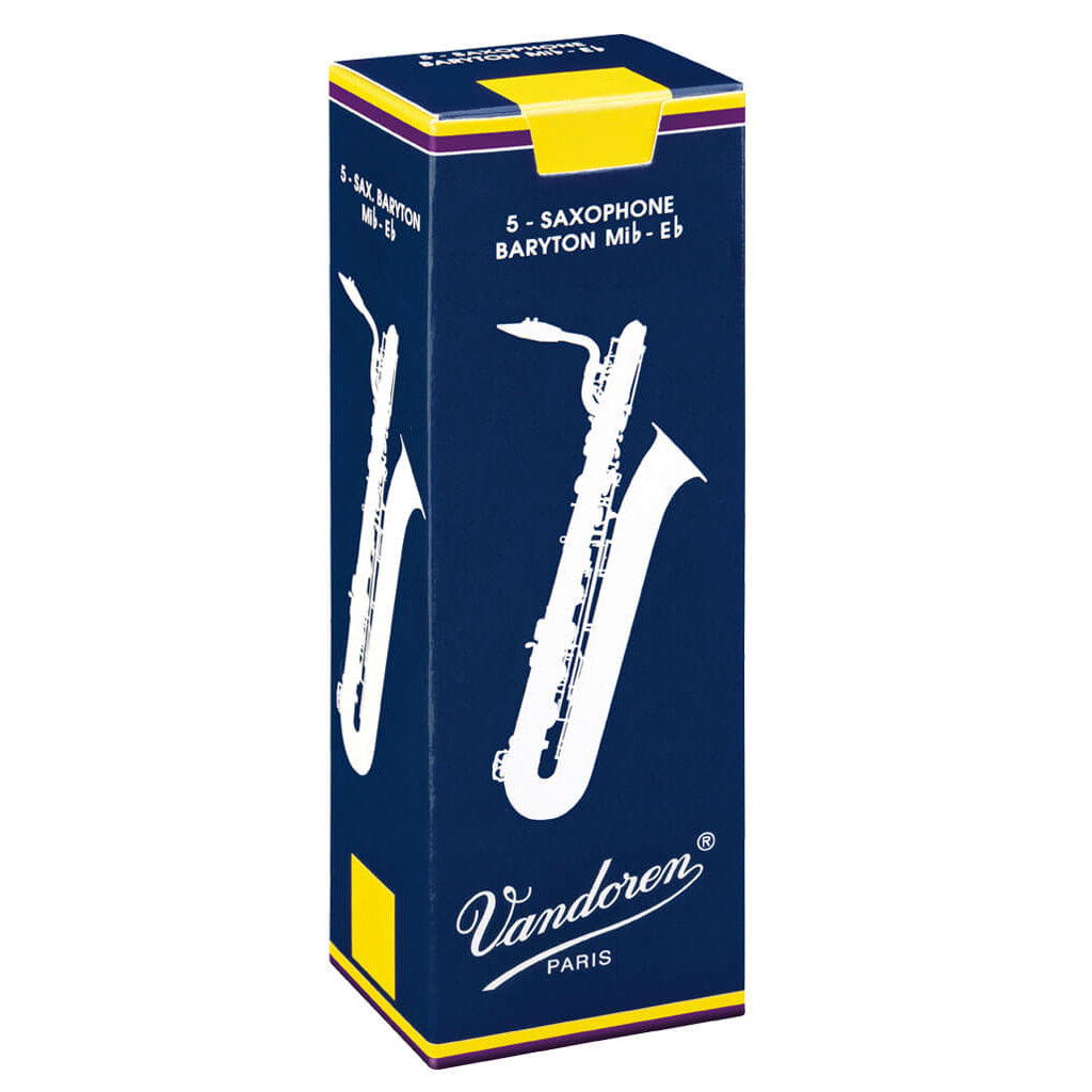 Vandoren Traditional Bari Sax Reeds, Strength 3.0 (Box of 5)