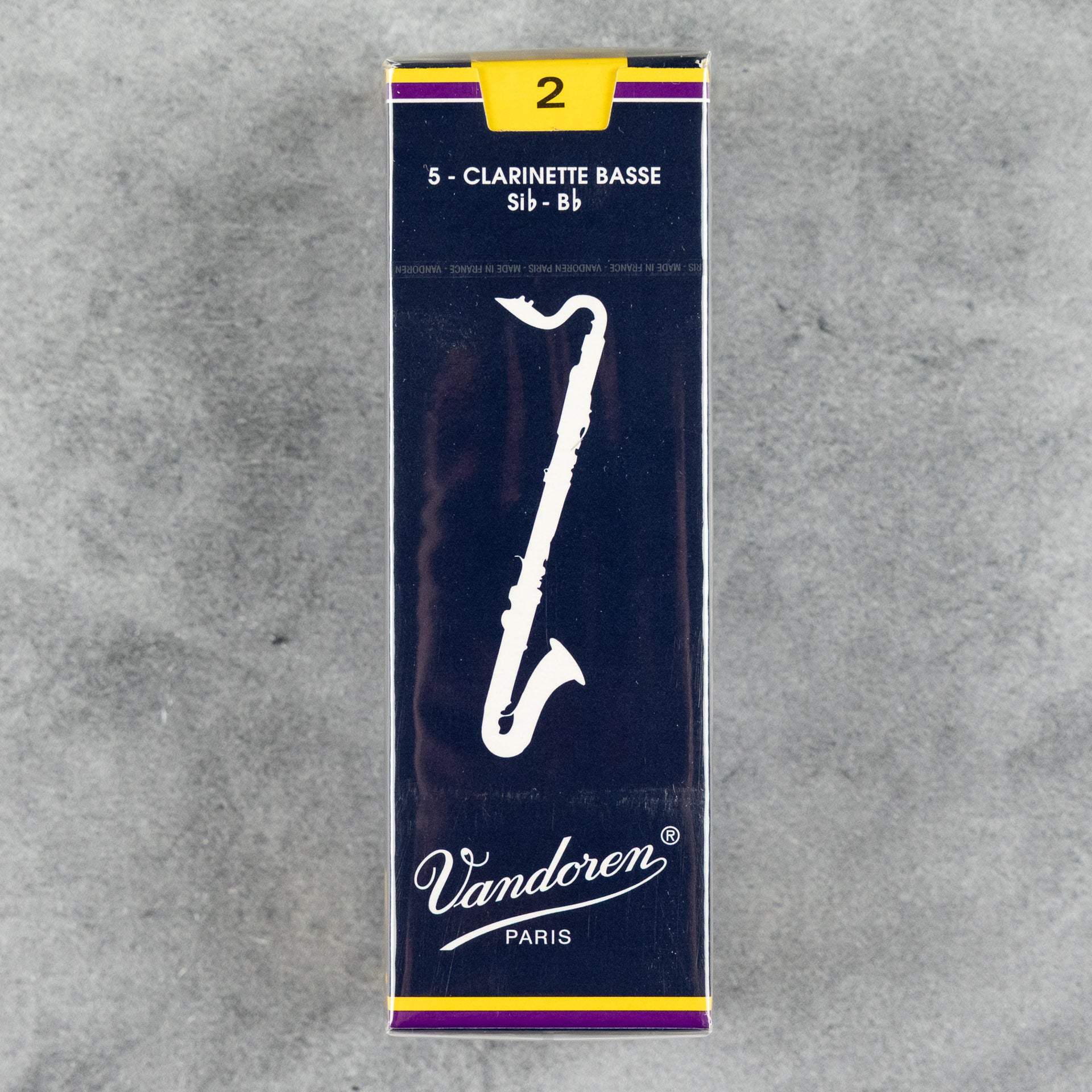 Vandoren Traditional Bass Clarinet Reeds, 2.0 (5-pack)
