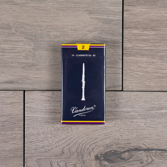 Vandoren Traditional Bb Clarinet Reeds Strength 2 (Box of 10)
