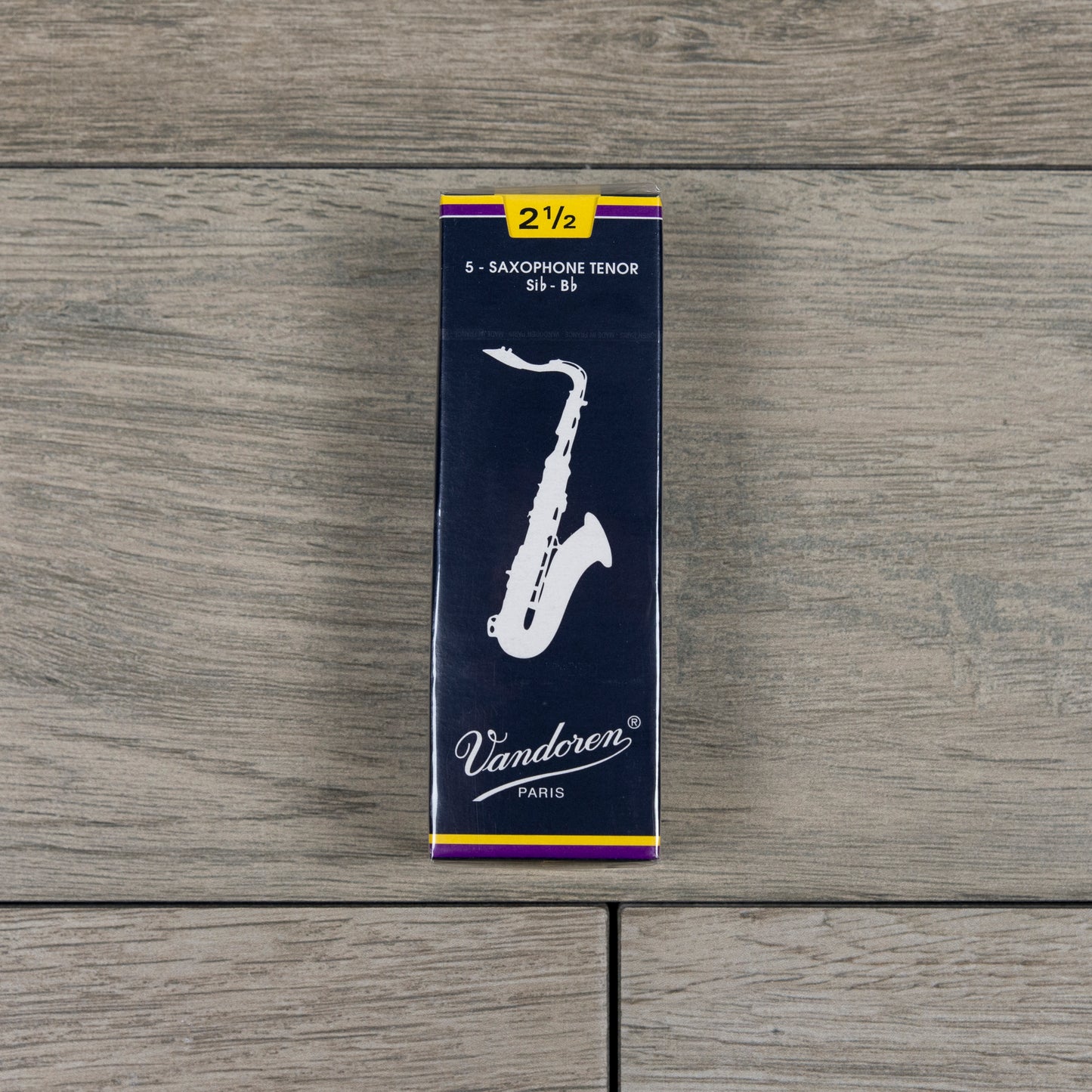Vandoren Traditional Tenor Sax Reeds Strength 2.5 (Box of 5)