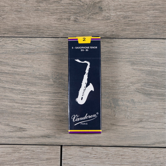 Vandoren Traditional Tenor Sax Reeds Strength 2 (Box of 5)