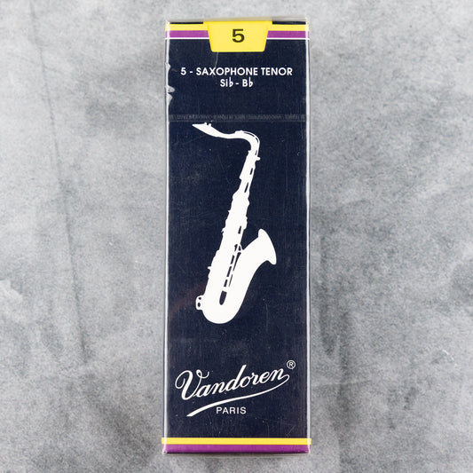Vandoren Traditional Tenor Sax Reeds, Strength 5 (Box of 5)