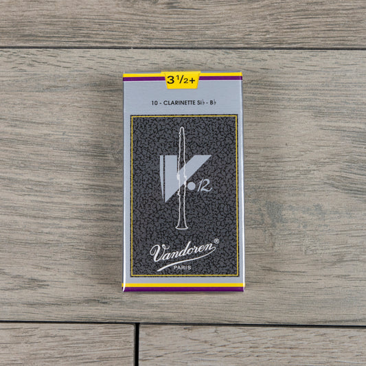 Vandoren V12 Bb Clarinet Reeds Strength 3.5+ (Box of 10)