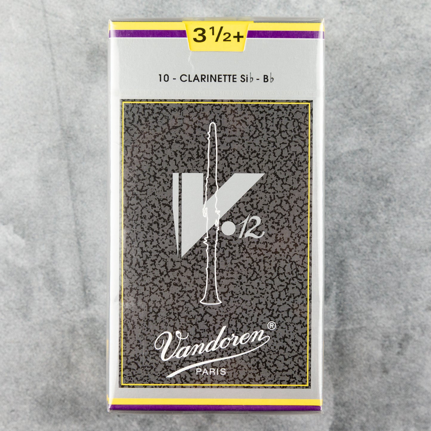 Vandoren V12 Bb Clarinet Reeds, Strength 3.5+ (Box of 10)