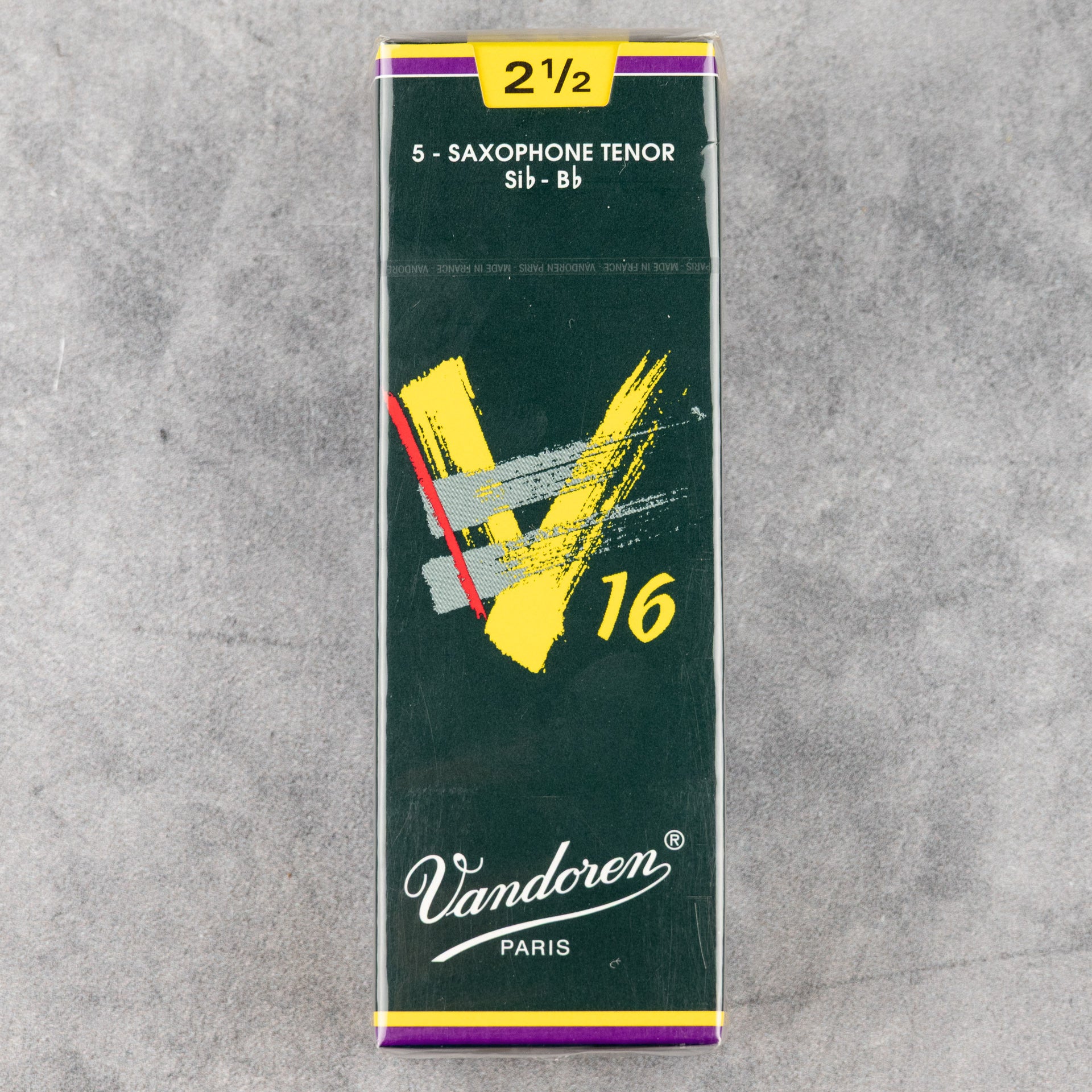 Vandoren V16 Tenor Sax Reeds, 2.5 (5-pack)
