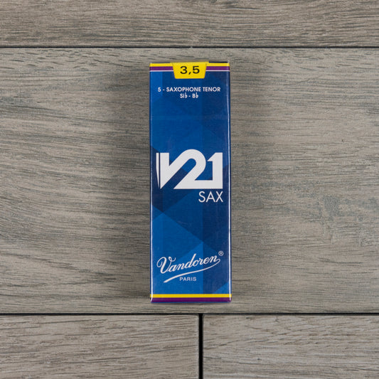 Vandoren V21 Tenor Sax Reeds Strength 3.5 (Box of 5)