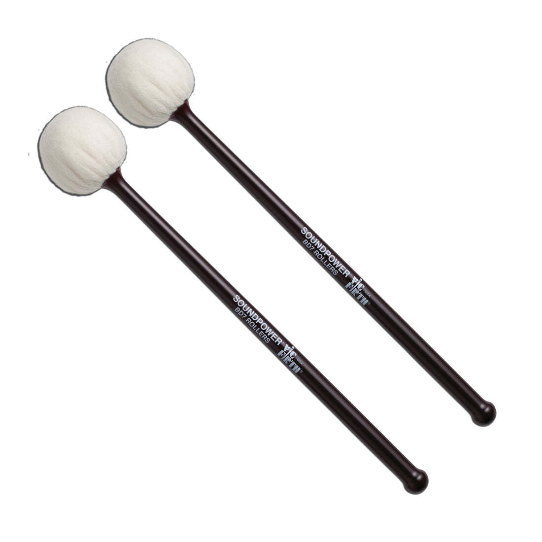 Vic Firth BD7 Soundpower Bass Drum Rollers Mallets