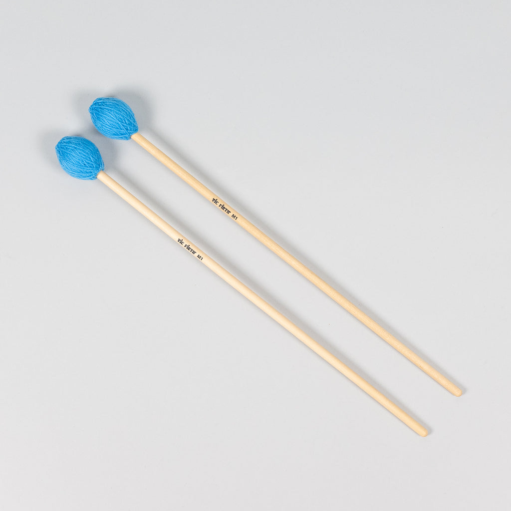 Vic Firth M1 American Custom Keyboard Soft, Teal Synthetic Yarn Mallets