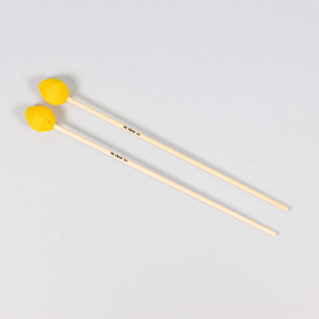 Vic Firth M3 American Custom Keyboard Medium, Yellow Yarn Mallets