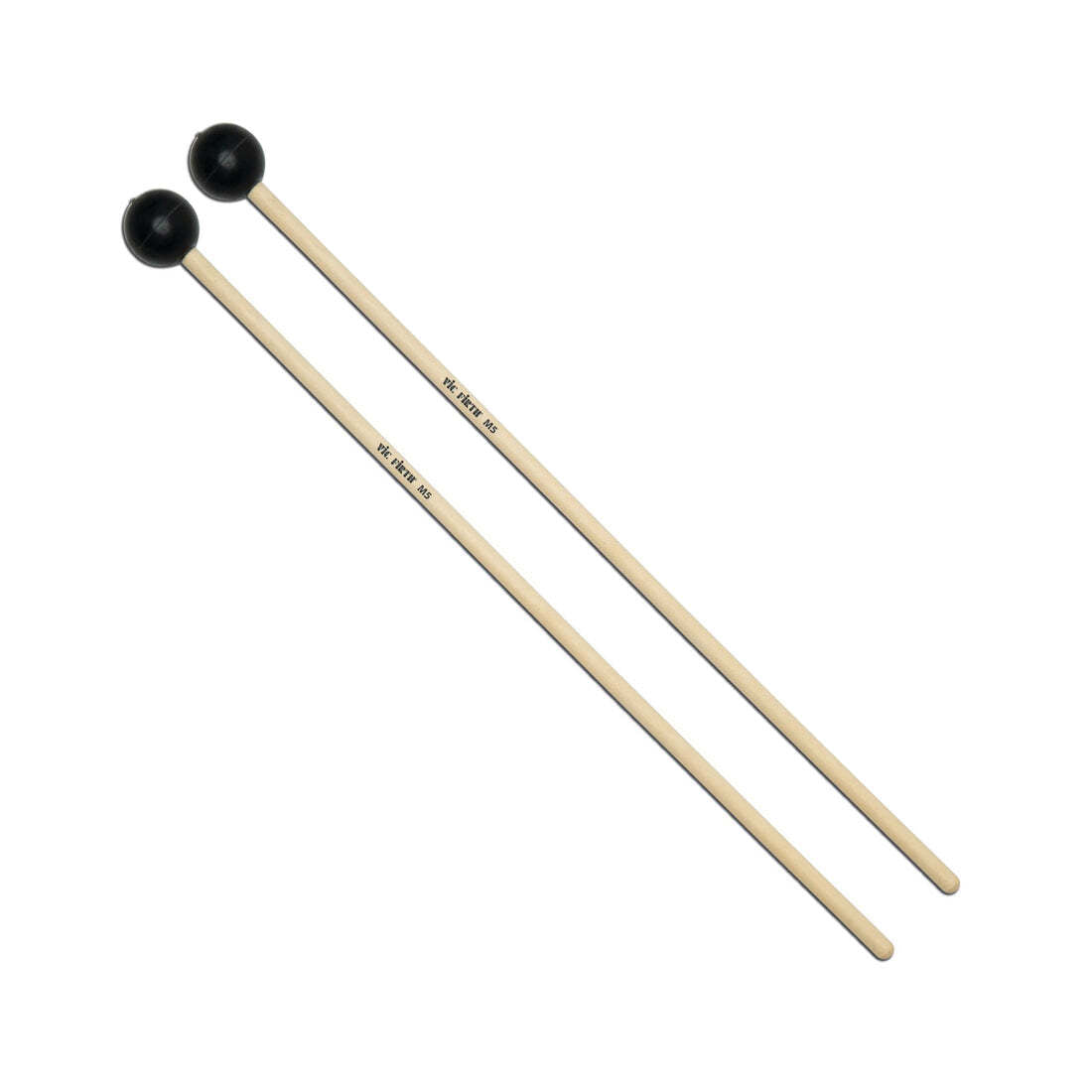 Vic Firth M5 American Custom Keyboard Medium, Black Rubber Mallets