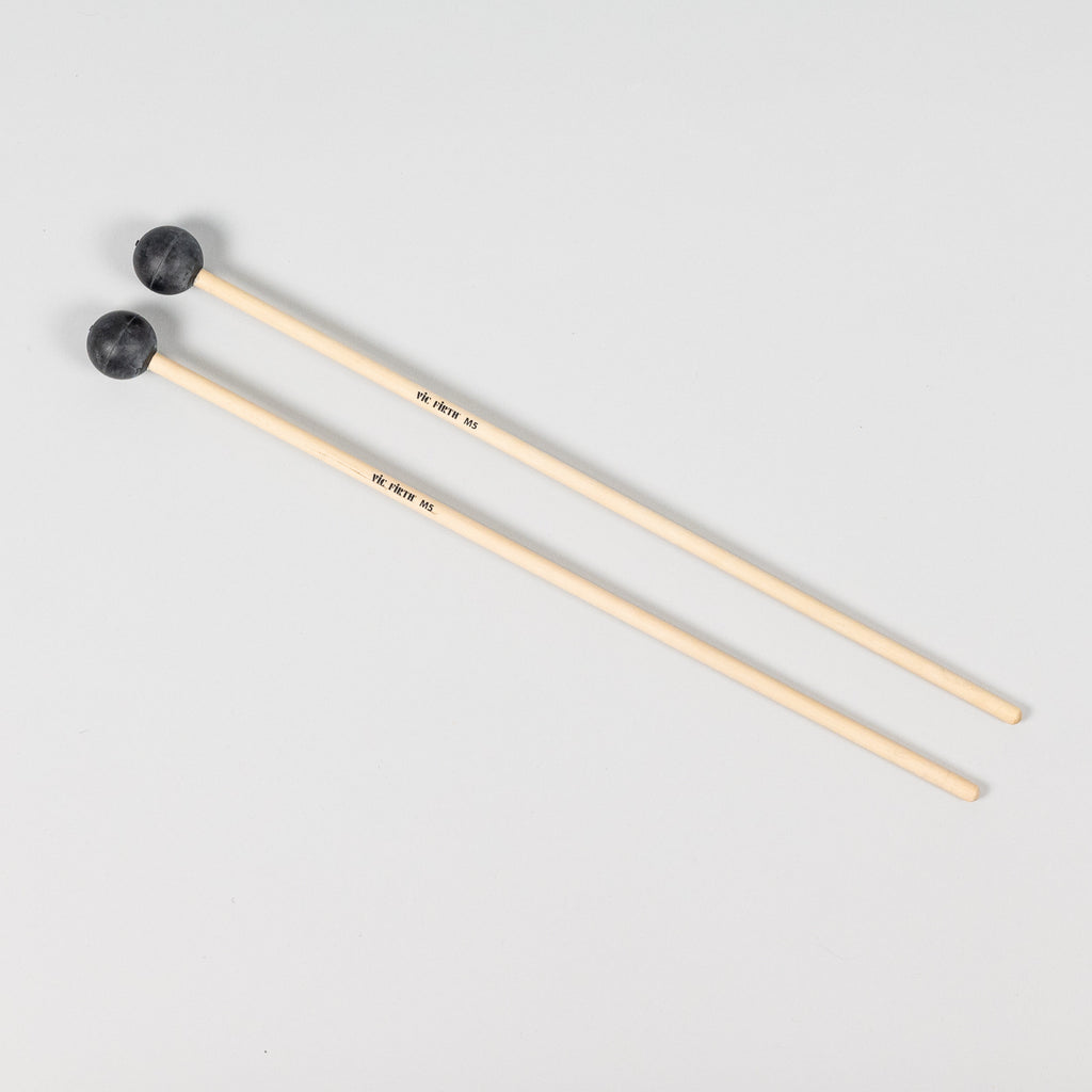 Vic Firth M5 American Custom Keyboard Medium, Black Rubber Mallets