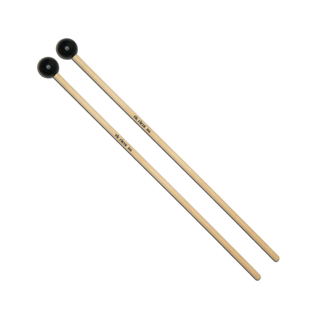 Vic Firth M6 American Custom Keyboard Hard, Black Phenolic, 1" Mallets