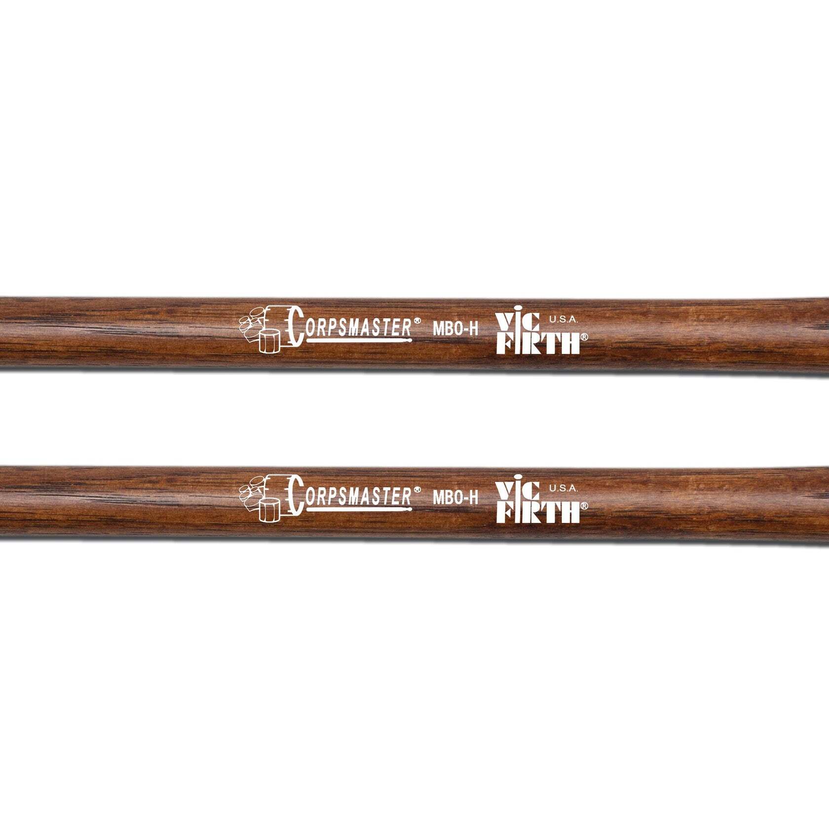 Vic Firth MB0H 14-18" Corpsmaster Hard Marching Bass Drum Mallets - Extra Small Head