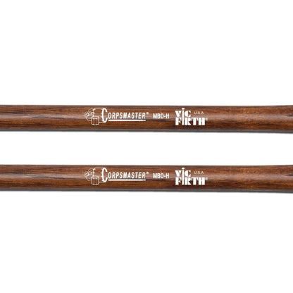 Vic Firth MB0H 14-18" Corpsmaster Hard Marching Bass Drum Mallets - Extra Small Head