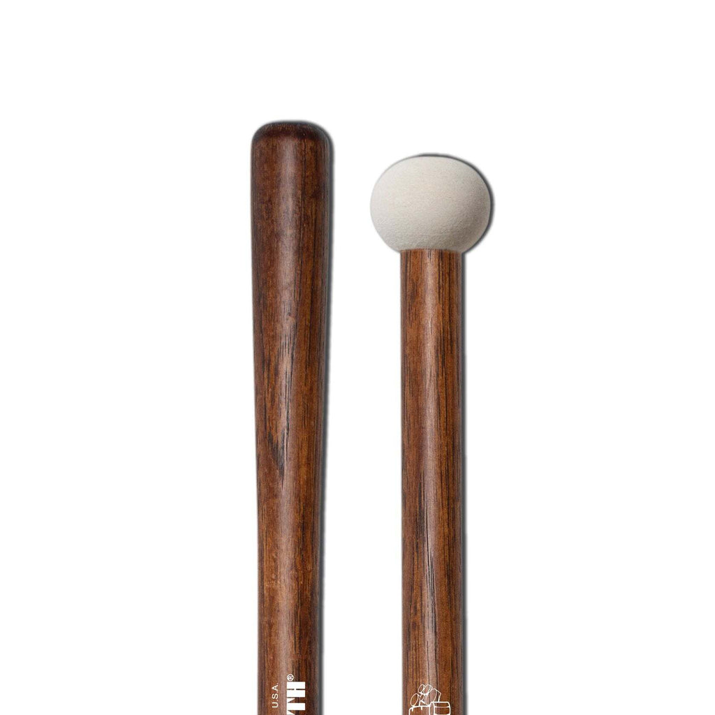Vic Firth MB0H 14-18" Corpsmaster Hard Marching Bass Drum Mallets - Extra Small Head