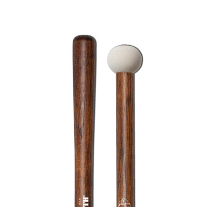 Vic Firth MB0H 14-18" Corpsmaster Hard Marching Bass Drum Mallets - Extra Small Head