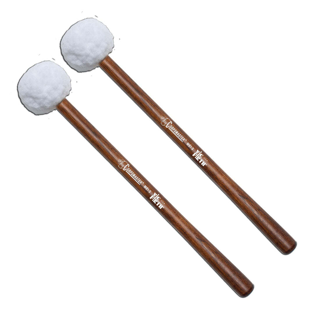 Vic Firth MB1S 18"-22" Corpsmaster Marching Bass - Small Head, Soft Mallets