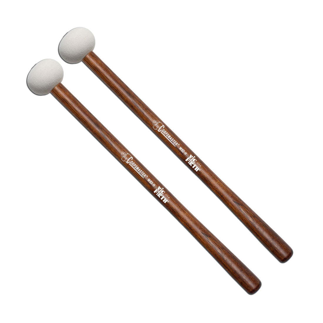 Vic Firth MB2H 22-26" Corpsmaster Hard Marching Bass Drum Mallets Medium