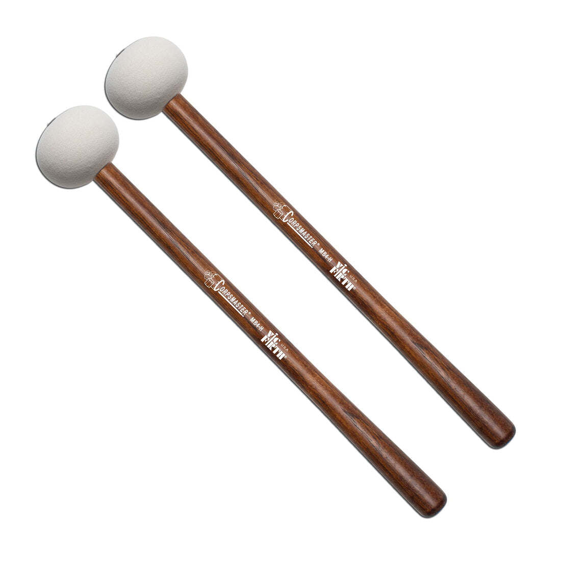 Vic Firth MB4H 28-30" Corpsmaster Hard Marching Bass Drum Mallets Extra Large