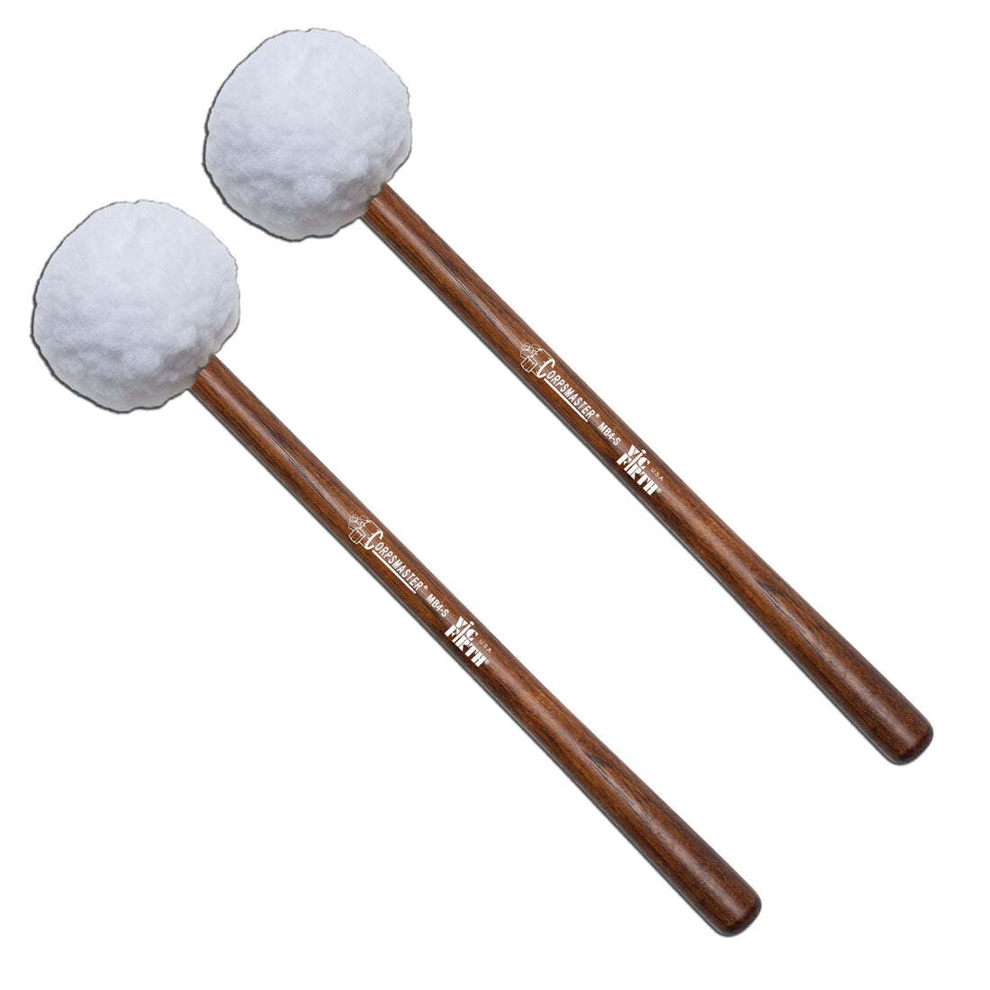 Vic Firth MB4S - 28-30" Corpsmaster Soft Marching Bass Drum Mallets - Extra Large