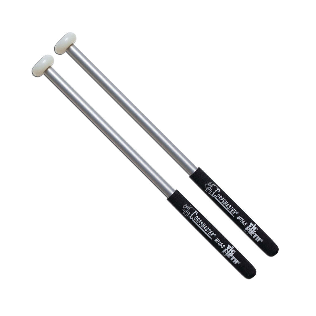 Vic Firth MT1A-S Corpsmaster Multi-Tenor Extra Hard, Extra Heavy Gauge Shaft Mallets