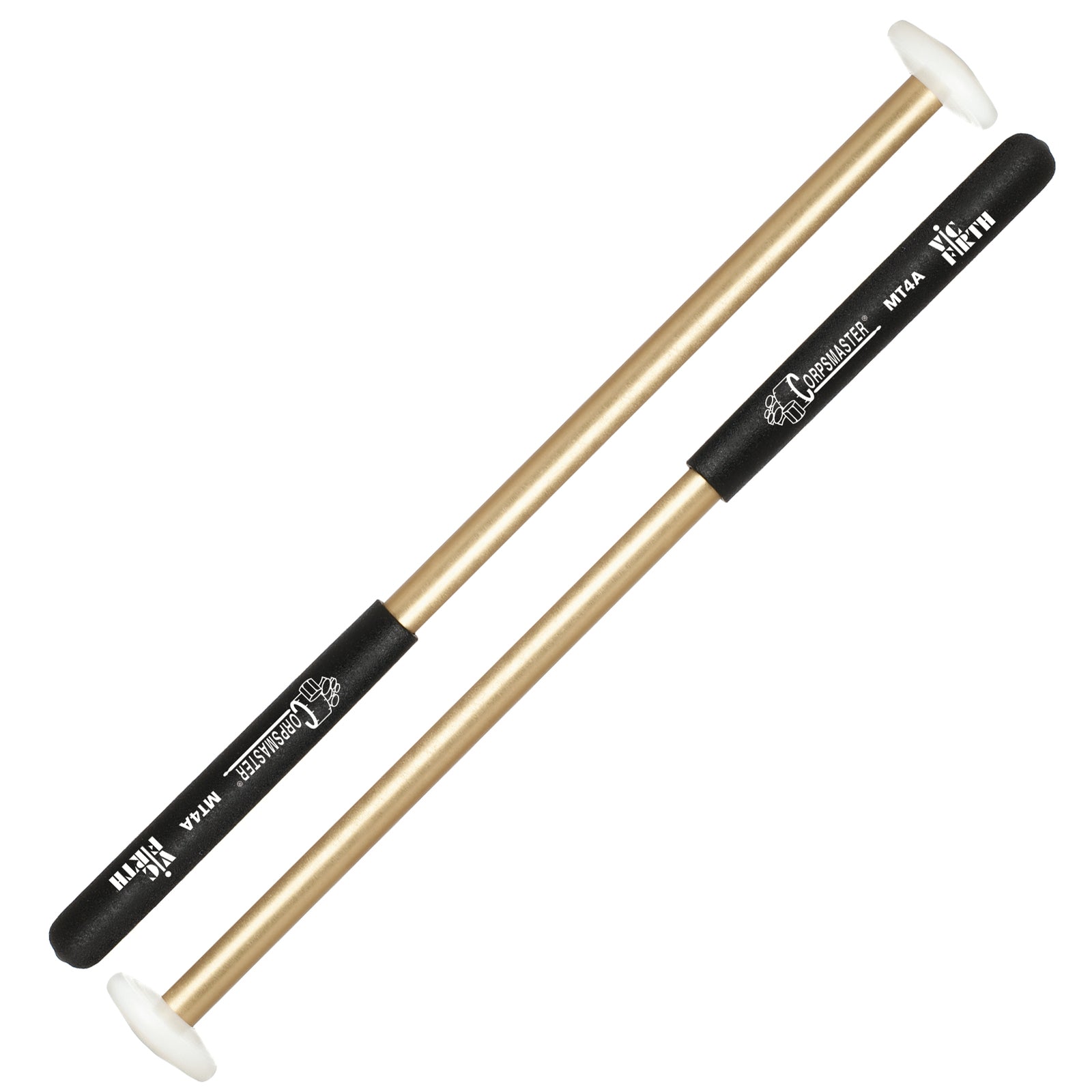 Vic Firth MT4A Corpsmaster Multi-Tenor Mallets, Taper, Nylon Head