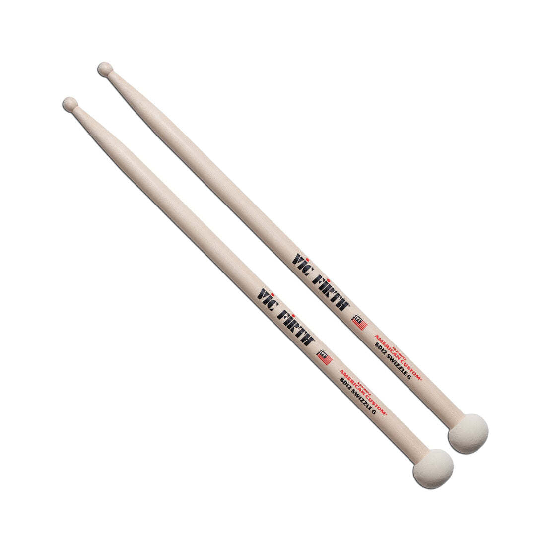 Vic Firth SD12 American Custom Swizzle General Mallet Sticks