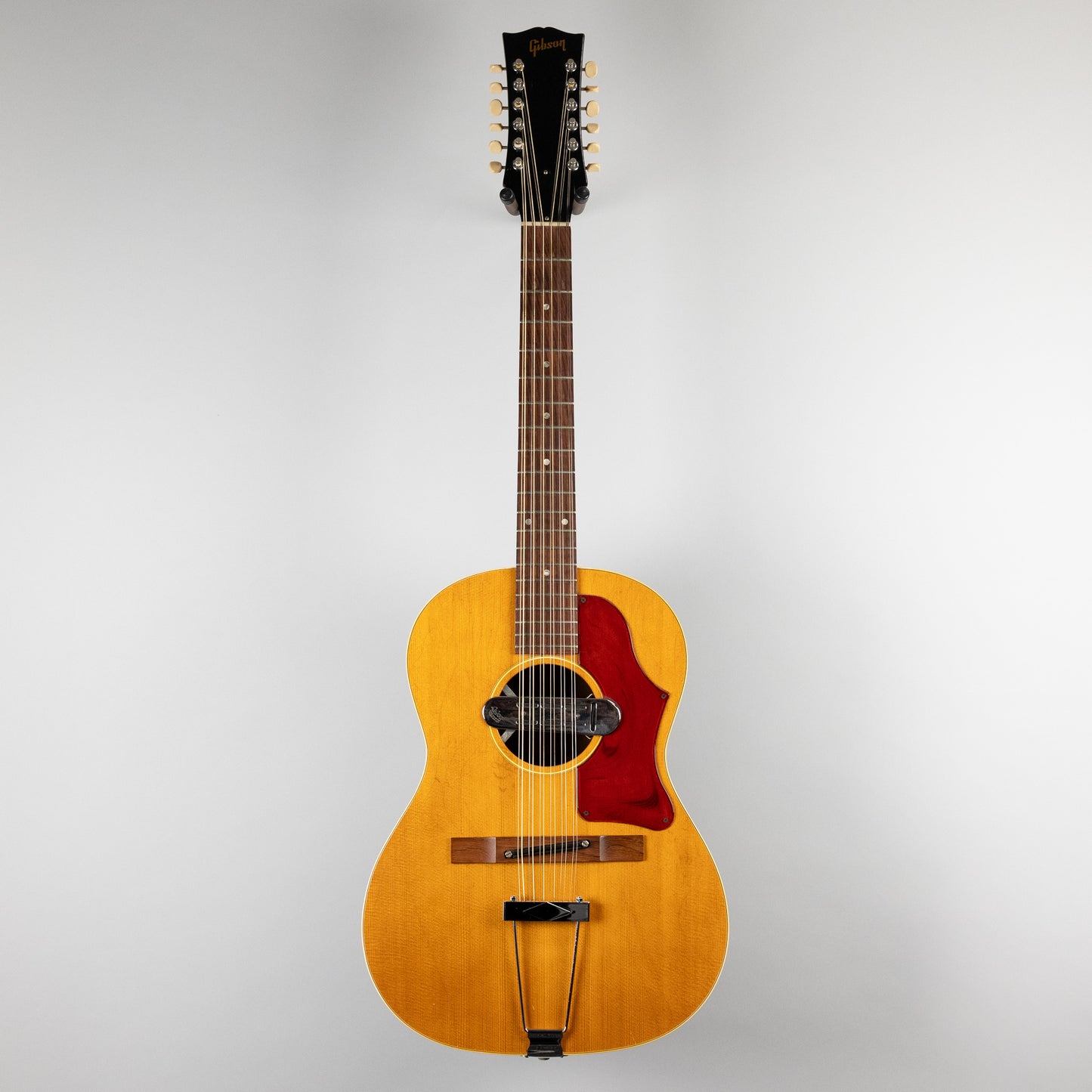 Vintage Gibson B-25-12 12-String Acoustic Guitar with DeArmond Magnetic Pickup