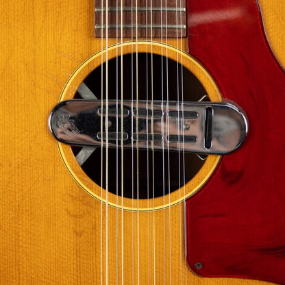 Vintage Gibson B-25-12 12-String Acoustic Guitar with DeArmond Magnetic Pickup