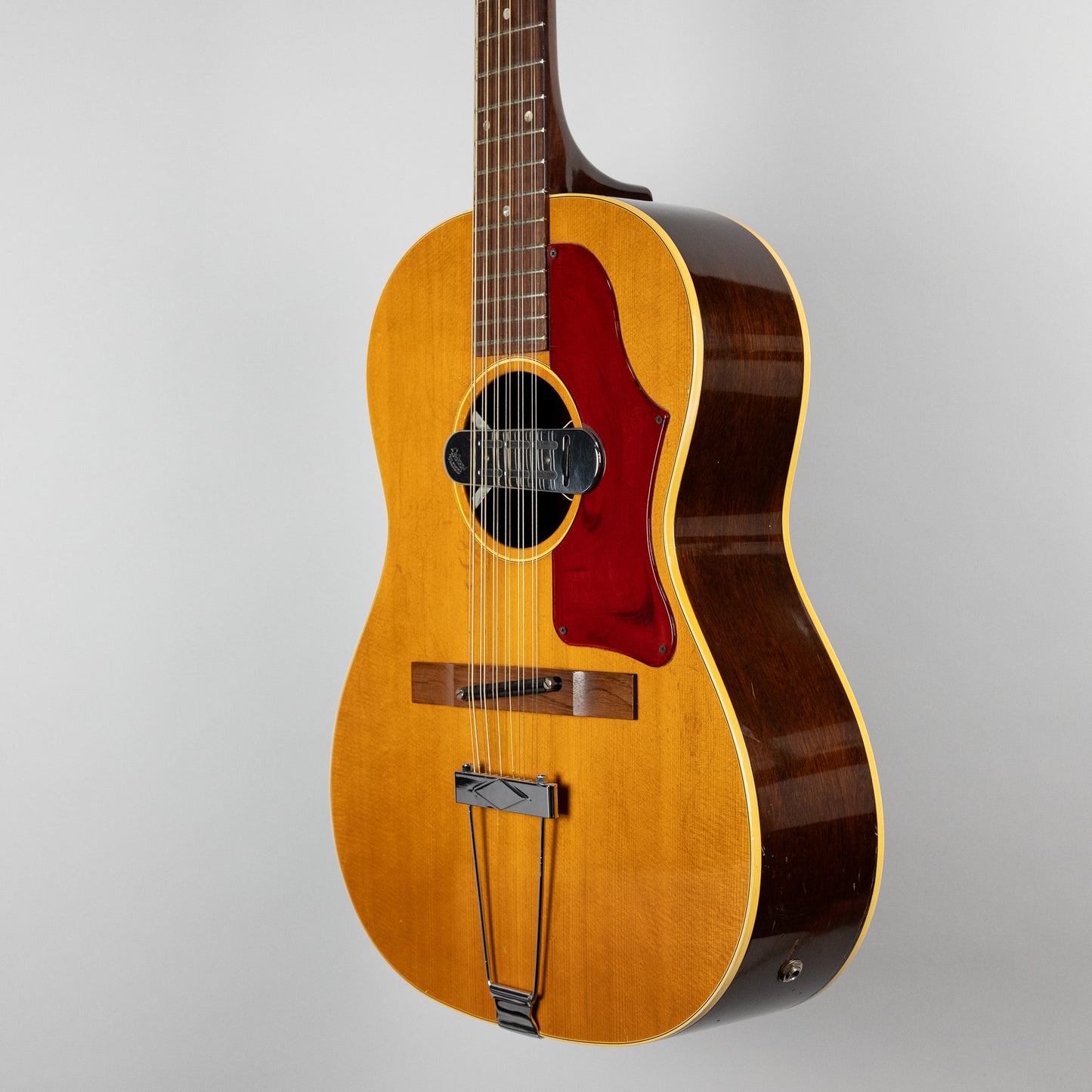 Vintage Gibson B-25-12 12-String Acoustic Guitar with DeArmond Magnetic Pickup