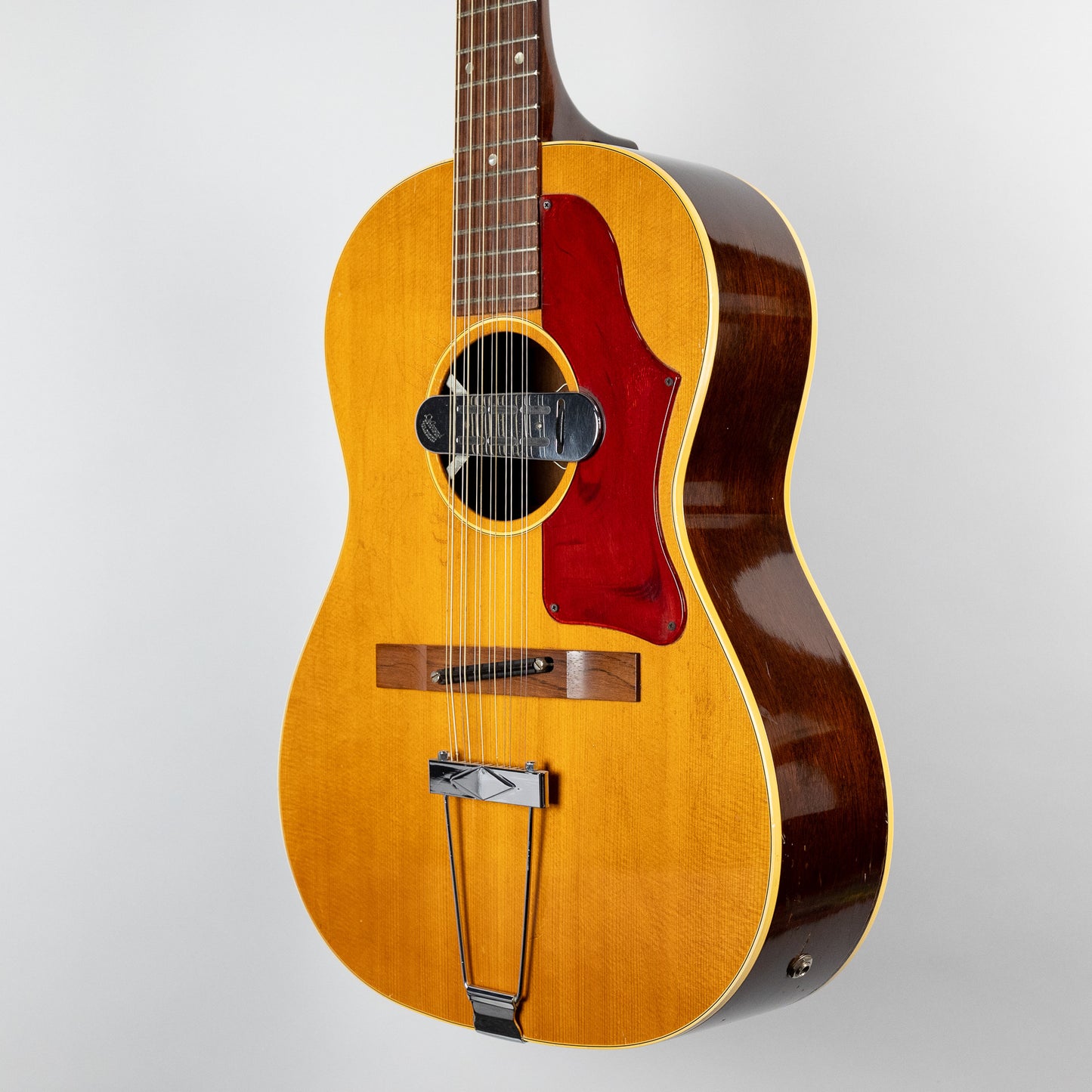 Vintage Gibson B-25-12 12-String Acoustic Guitar with DeArmond Magnetic Pickup