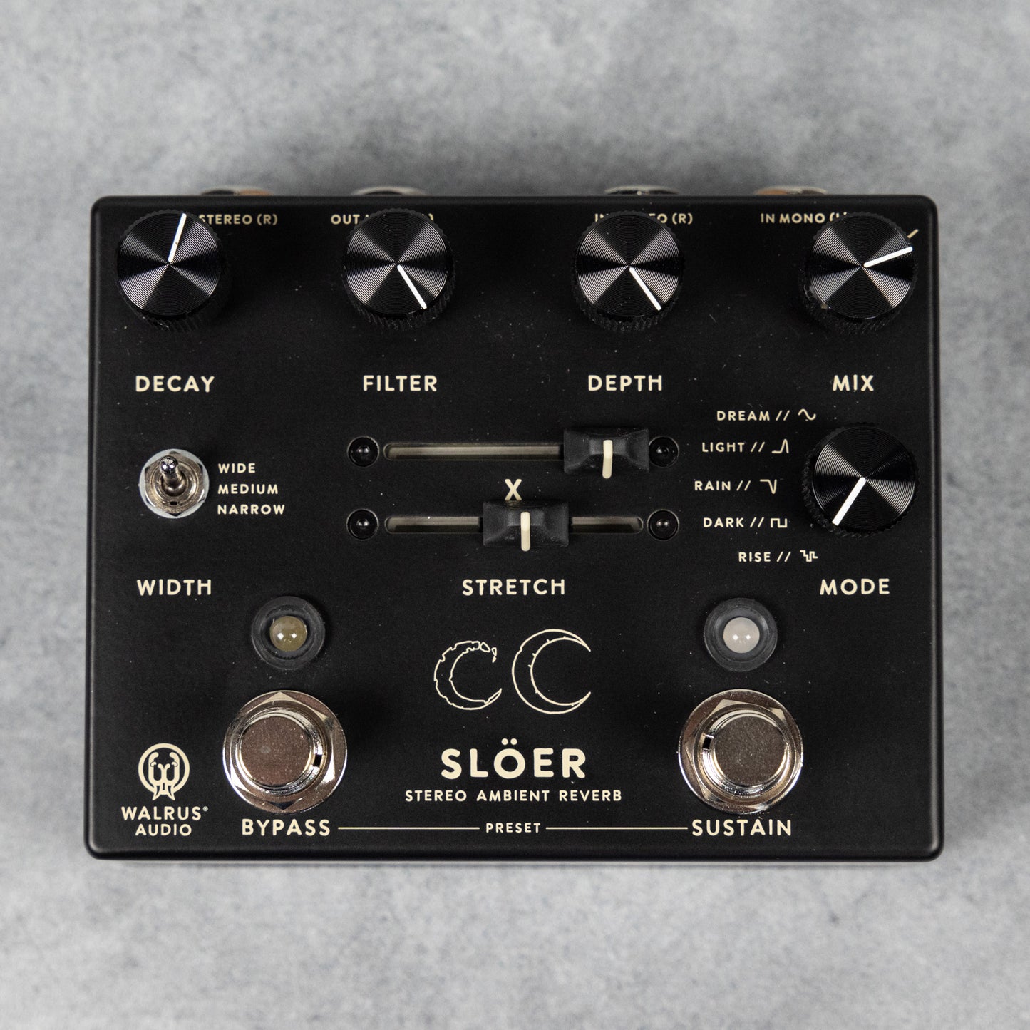 Walrus Audio Slöer Ambient Reverb, Black