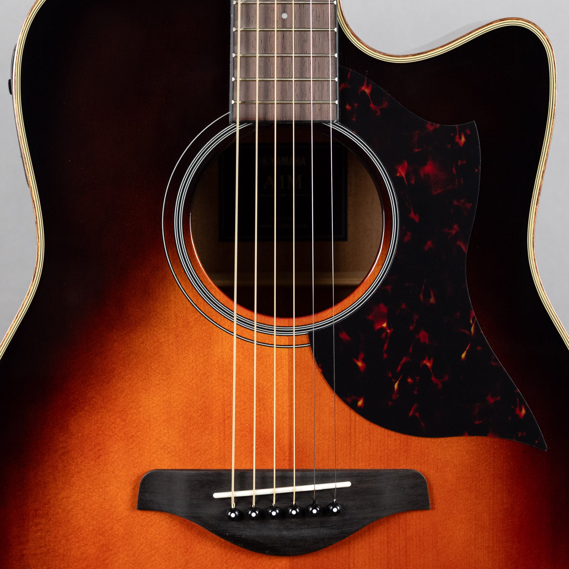 Yamaha A1M A Series Acoustic/Electric Guitar, Tobacco Brown Sunburst