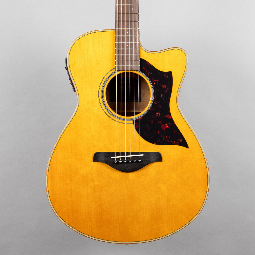 Yamaha AC1M Small Body Cutaway Acoustic/Electric Guitar, Vintage Natural