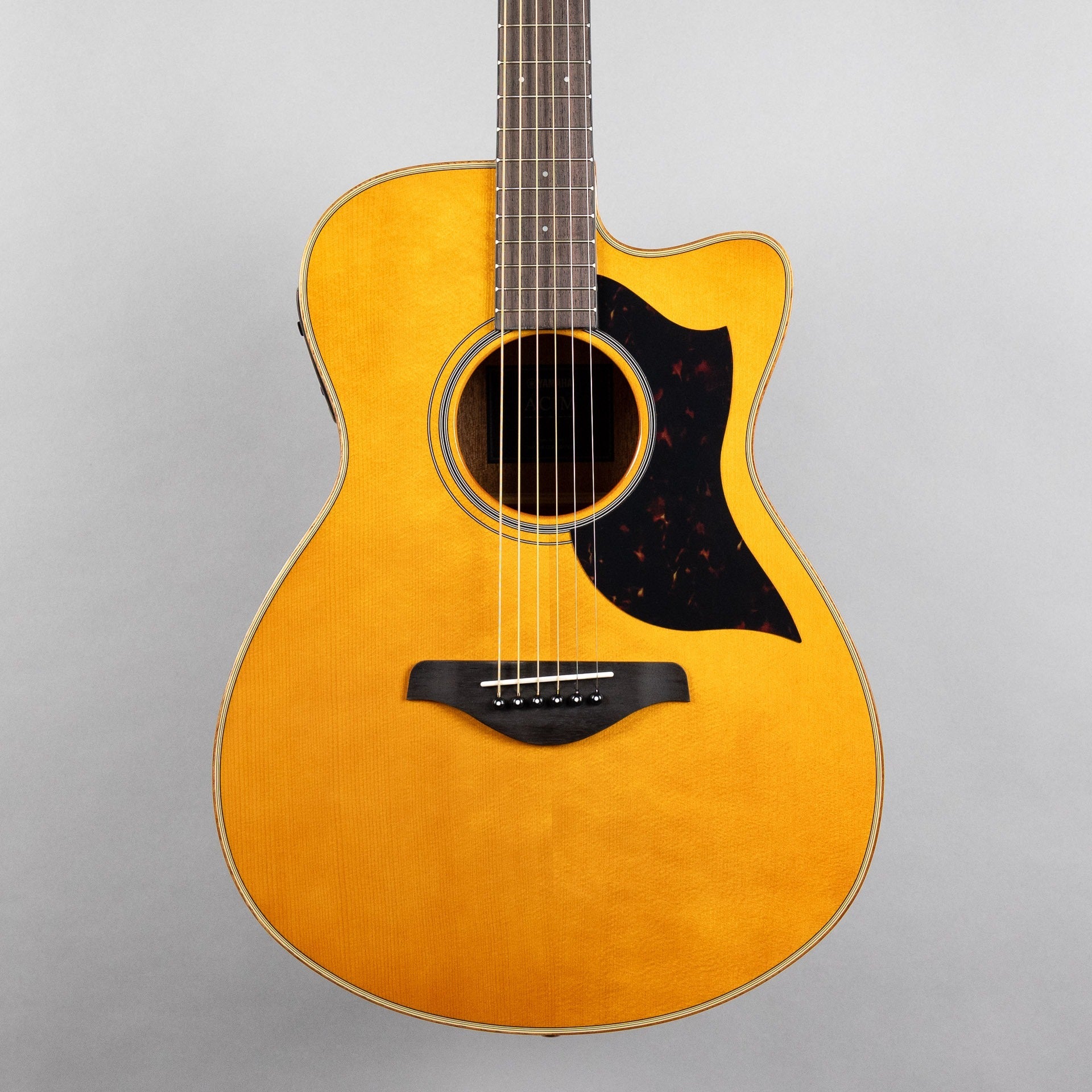 Yamaha AC1M Small Body Cutaway Acoustic/Electric Guitar, Vintage Natural