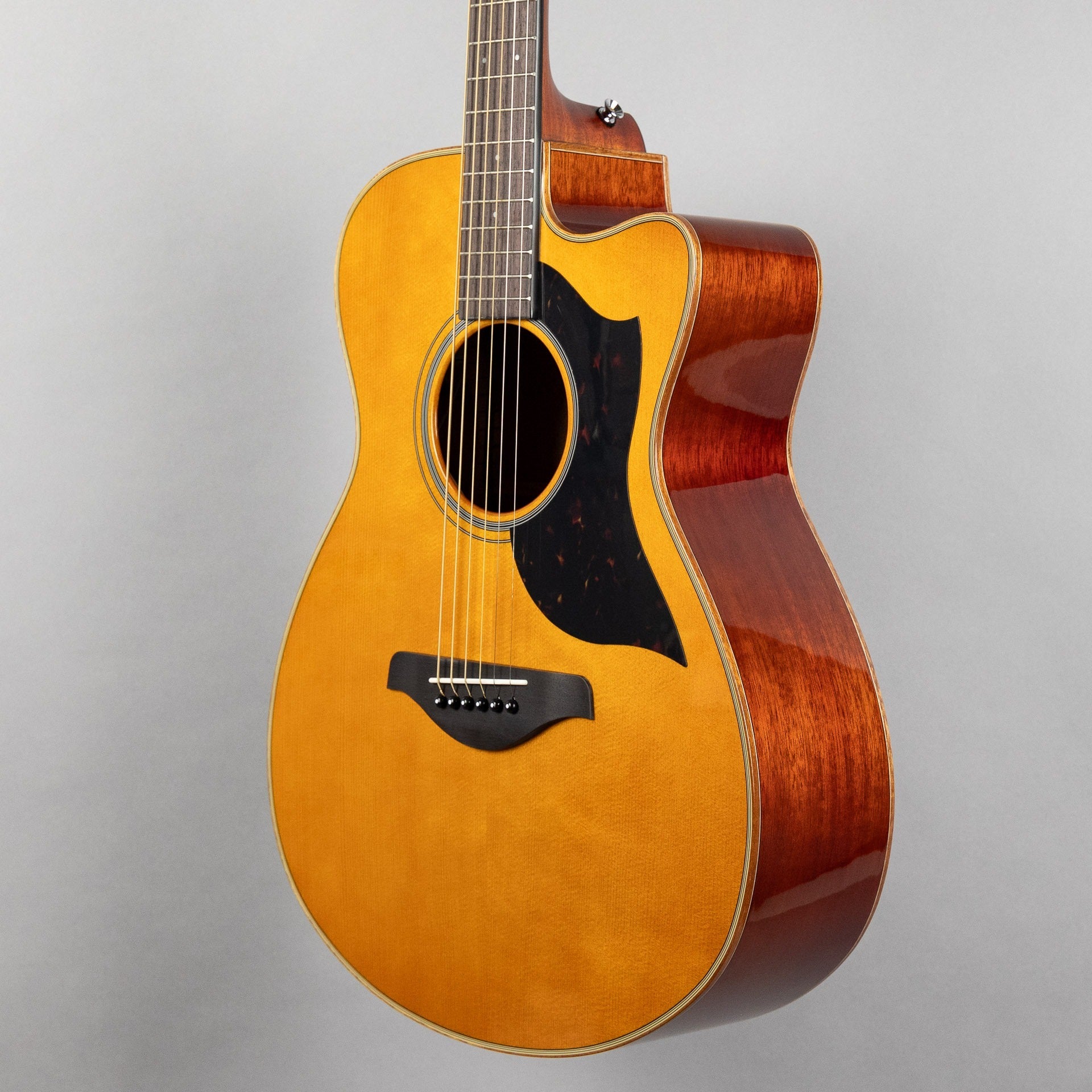 Yamaha AC1M Small Body Cutaway Acoustic/Electric Guitar, Vintage Natural