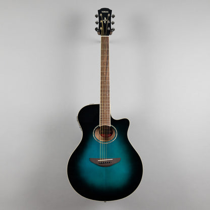 Yamaha APX600 Thinline Cutaway Acoustic Guitar in Oriental Blue Burst
