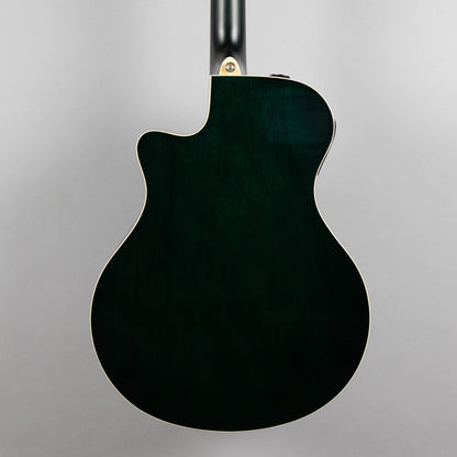 Yamaha APX600 Thinline Cutaway Acoustic Guitar in Oriental Blue Burst