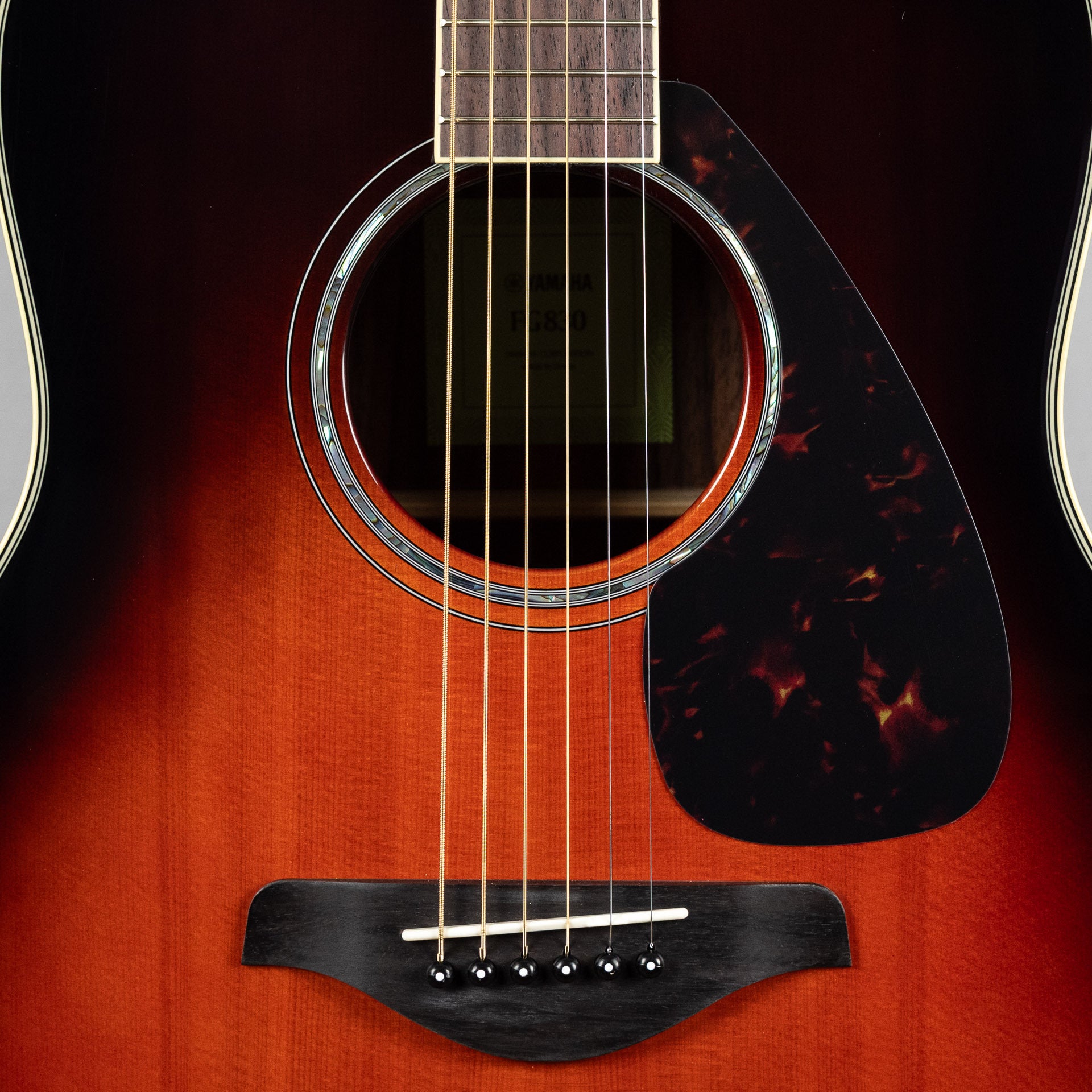 YAMAHA FG830 Tobacco Brown Sunburst アコギ Yamaha FG830 Acoustic Guitar in Tobacco Brown Sunburst – Carlton