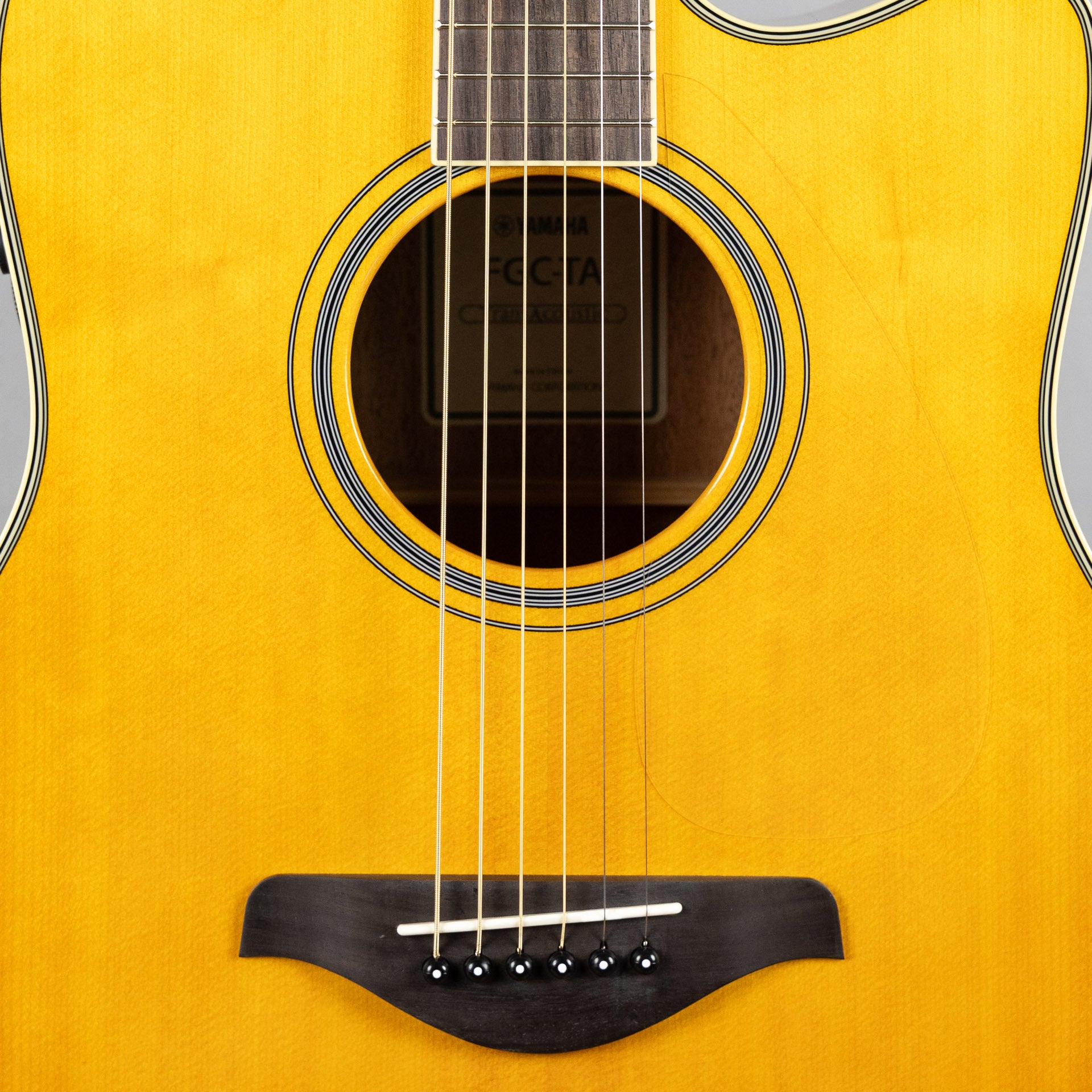 Yamaha FGC-TA TransAcoustic Guitar, Vintage Tint