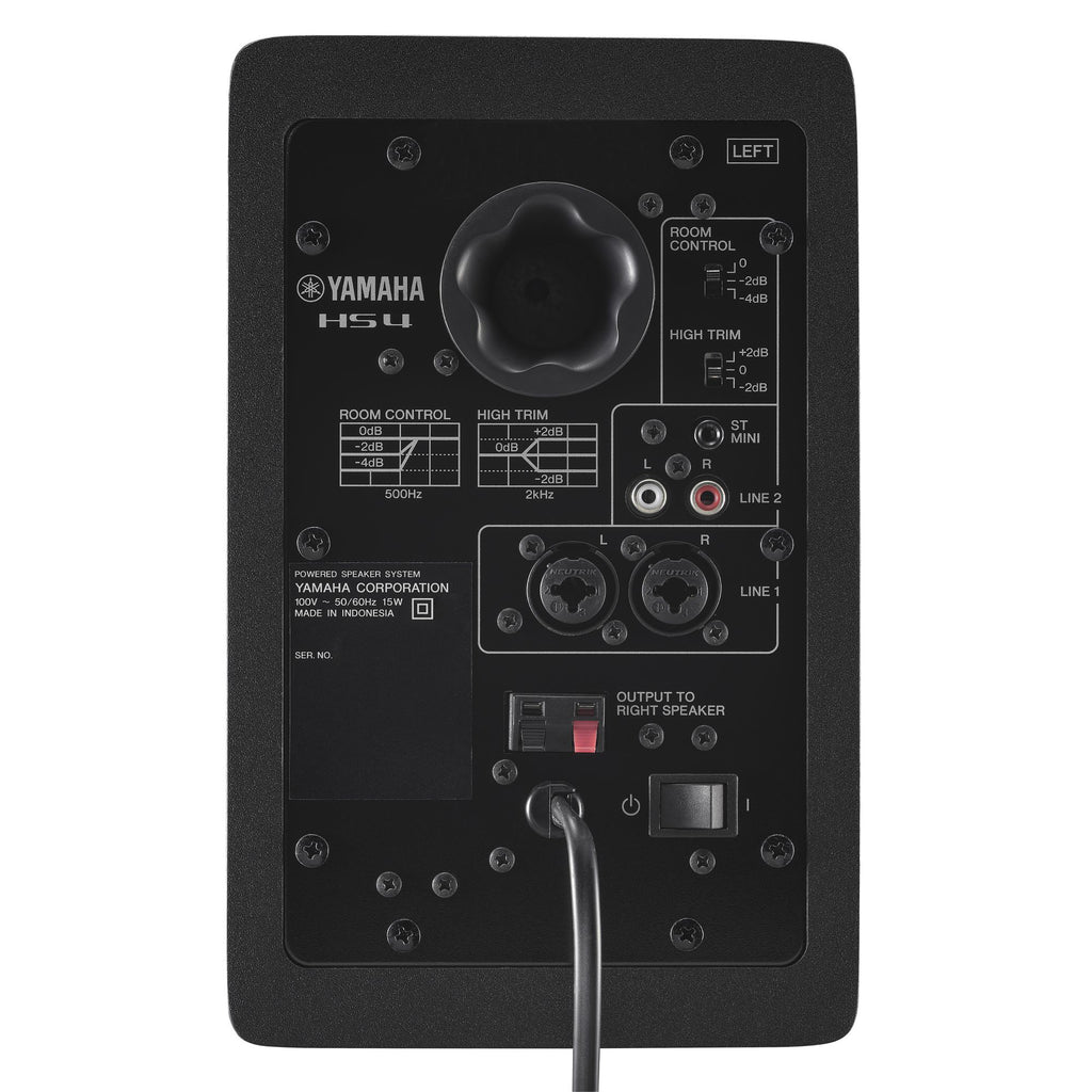 Yamaha HS4 4.5" Powered Studio Monitors, Pair, Black