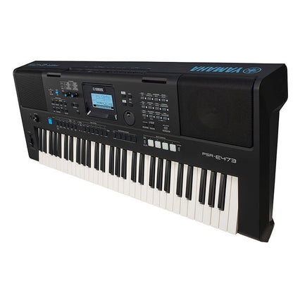 Yamaha PSR-E473 61-Key Portable Keyboard w/Power Adapter