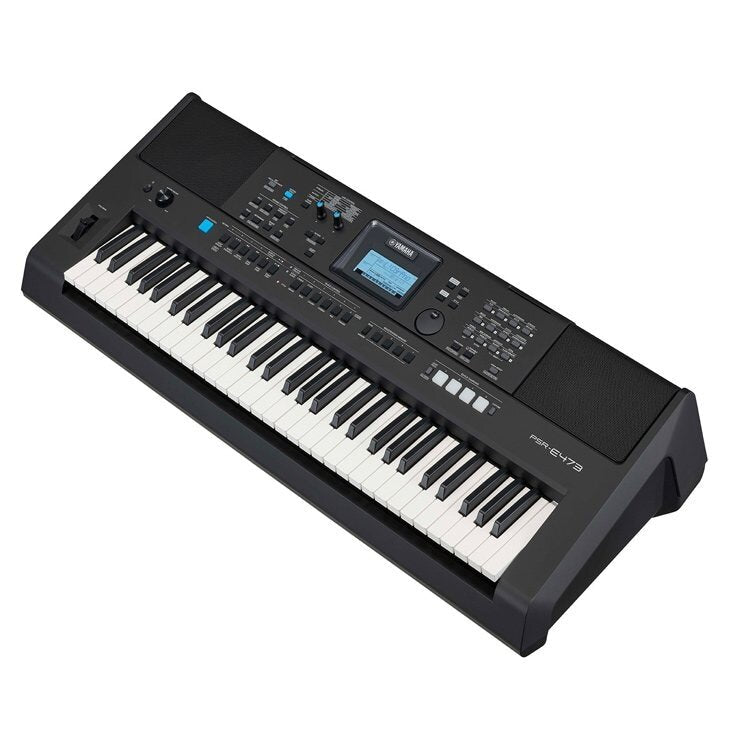 Yamaha PSR-E473 61-Key Portable Keyboard w/Power Adapter