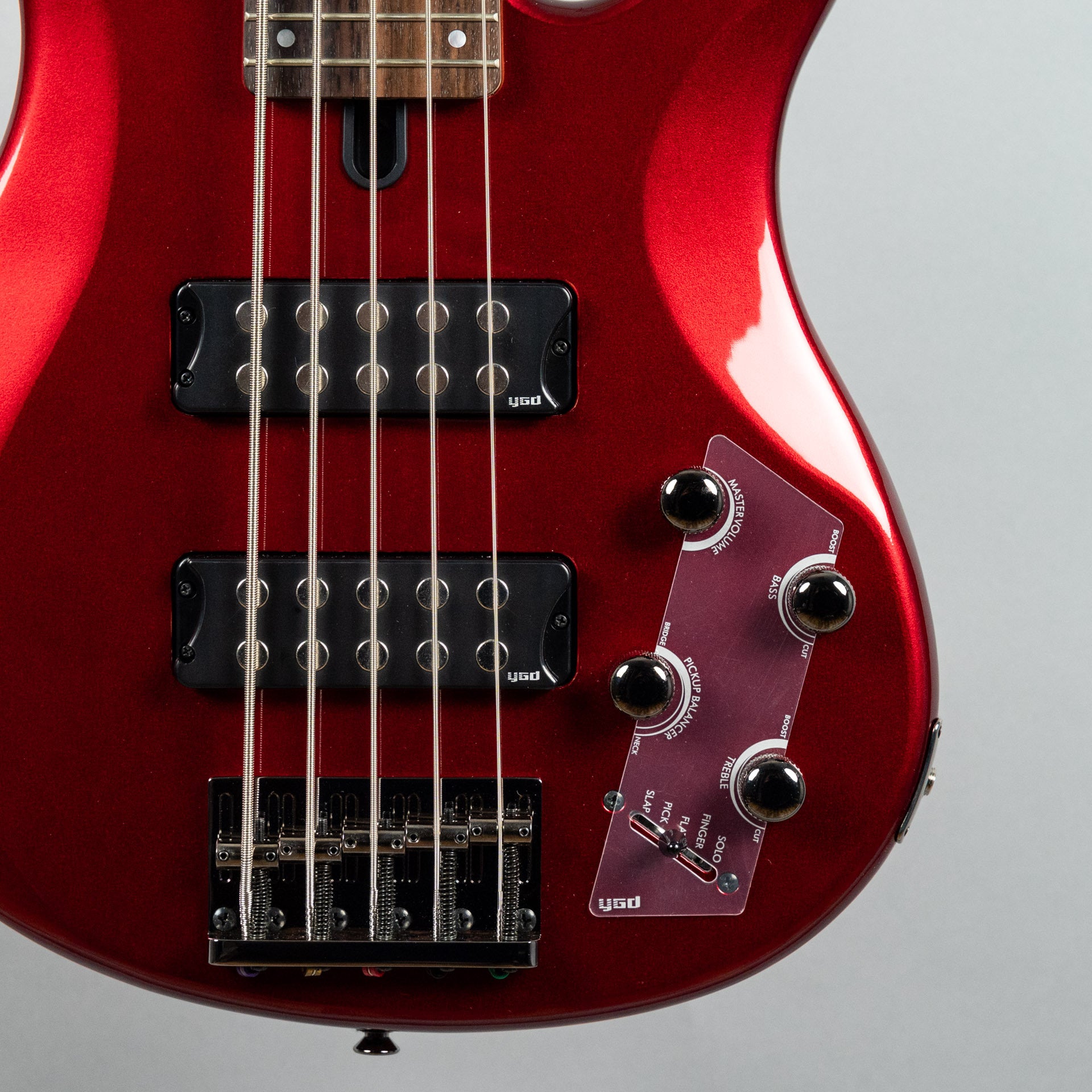 Yamaha TRBX305 5-String Bass in Candy Apple Red – Carlton Music Center